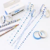 Washi Tape, artistic and elegant sticker material, basic style, fresh and cute girl's diary set of ten rolls of stickers details Picture